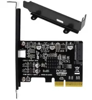 PCI-Express 4x(3.0) to Type-C USB 3.2 Gen 2X2 (20Gbps) ASM3242 Extender card