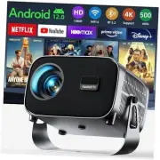 Smart Projector with WIFI and Bluetooth, 800ANSI Native 1080P Portable