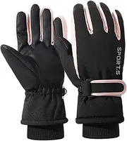 [Feelorna] Women Winter Ski Gloves, Waterproof Touchscreen Anti-Slip Snowboard Gloves for Skiing Sports
