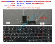 For Toshiba L55-B L55T-B L55-C L55D-C L55T-C L55D-B L55-B5276 Keyboard backlit