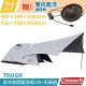 【Coleman】贈氣流循環扇!!TOUGH氣流循環圓頂帳240+天幕組 /家庭帳.客廳帳(CM-39088)