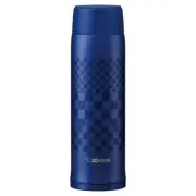 ZOJIRUSHI Mug Bottle Screw Ichimatsu Blue 480ml SM-NAE48SA-AZ