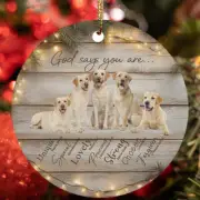 God Say You Are Labrador Retriever Dog Christmas Ornament Christian Gift Decor