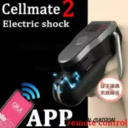 QIUI APP Remote Control Electri Cage Men Chastity E-Stim Device Rings Lock Box%