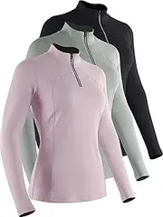 [Cadmus] Women's Compression Long Sleeve Shirts for Hiking Running Dry Fit Tights