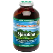 Green Nutritionals Hawaiian Pacifica Spirulina 1000 tablets - Vegan Friendly
