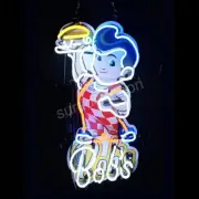 Bob's Neon Sign Custom Man Cave Party Artwork Visual Wall Light 19"