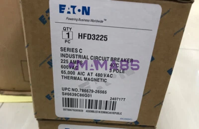 1PCS New Eaton HFD3225 Circuit Breaker 225A 600V