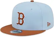 New Era Boston Red Sox 9FIFTY Elements Color Pack Snapback Cap, Adjustable Hat, Blue, One Size