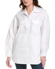 susana monaco Poplin Shirt Jacket