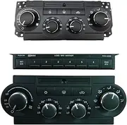 A/C Heater Climate Control Panel Switch Assembly Compatible for Chrysler 300C 2005-2010 Button Air Conditioning Console Board Key Knob Assy