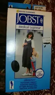 Jobst Women's Compression Maternity Pantyhose Stockings 15-20mmhg XL Black 508