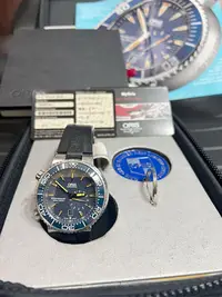 在飛比找Yahoo!奇摩拍賣優惠-ORIS 潛水錶 限量版 第781 九成新 47mm 左表冠