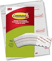 3M Command Small Poster Strips, White, Pack of 104 Strips