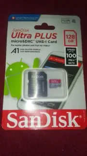 NEW SanDisk - Ultra PLUS 128GB microSDXC UHS-I Memory Card SDSQUSC-128G-ANCMA