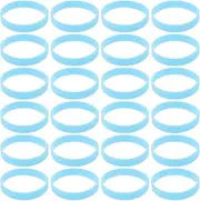 Totority Glow Wristbands for Nighttime Events 100-Piece Reusable Silicone Bracelets with 8-Hour Luminescence, Ideal for Concerts & Safety Visibility(Blue)