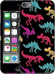 for iPod Touch 7 Case, iPod Touch 6 Case, iPod Touch 5 Case - Dinosaurs Skeleton Pattern Design 3D Printed Phone Back Hard Plastic Cover Case for iPod Touch 7/6 / 5.