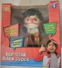 RED TITAN Alarm Clock-RYANS WORLD-LED LIGHTS-HAS BATTERY-Bluetooth Speaker