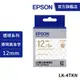EPSON LK-4TKN S654409標籤帶(透明系列)透明底金字12mm 公司貨