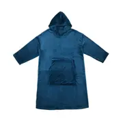 Accessorize Ink Blue Super Soft Hooded Blanket (Small/Medium, Extra Large)