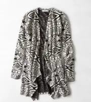 American Eagle Outfitters Feather Light geometric Patterned Cardigan Size Small
