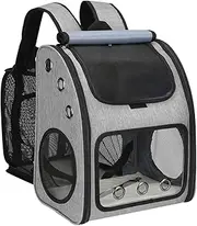 COVONO Expandable Pet Carrier Backpack for Cats, Dogs and Small Animals, Portable Pet Travel Carrier, Super Ventilated Design, Airline Approved, Ideal for Traveling/Hiking/Camping