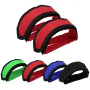 4pcs Bike Bicycle Adhesive Straps Pedal Toe Clip Strap Belt Fixed Gear Straps