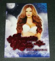 2017 Benchwarmer KAYLA COLLINS Dreamgirls LINGERIE NIGHTS Red Foil #1/1 PLAYBOY