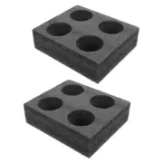 2 Pcs 4 Cup Drink Carrier Takeout Cup Holders Food Service Delivery