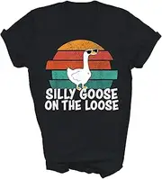 [Modern Supply Tee] Silly Goose On The Loose Geese Lover Gift Unisex Shirt Women Men