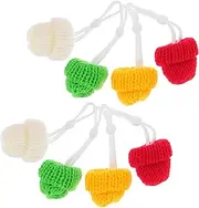 VANZACK 8 Pcs Snake Wearing a Beanie Reptiles Hat Snake Hat Bonnet Hat for Dogs Hats for Lizards Hamster Clothes Cat Cone Pets Christmas Hamster Hat Dogs Hats Pet Costume Hat Pom Rat Yarn