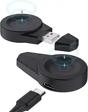 USB Portable Charger for Huawei Watch GT 5 Pro/GT 5/ GT 4 /GT 4 Pro (46mm,42mm)/ GT Cyble, Wireless Smart Watch Accessories Rotatable Dual Charging Mode Adapter for Huawei Watch Buds Charger Stand