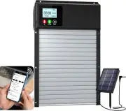 fohoa Automatic Chicken Coop Door, Solar Powered WiFi Remote Control Door Opener