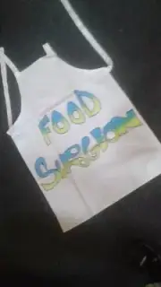 GROOVEY APRON! "FOOD SURGEON" ONE OF A KIND SAMPLE