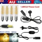 1-2x Lamp Salt Power Cord Cable E14 Dimmer Control ON&OFF Switch LED Corn Bulb