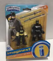 DC Super Friends Imaginext Black Bat & Ninja Batman Action Figures