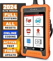 [LAUNCH] X431 Elite OBD2 Code Reader for AUDI for VW for Skoda for Seat, Full System Bi-Directional Car Diagnostic Tool, 31+ Reset Functions ECU Coding Key Programming, OBDII Scanner Lifetime Update