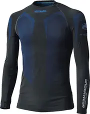 Held 3D-Skin Cool Top, functional shirt longsleeve , color: Black/Dark Blue/Blue , size: 3XL