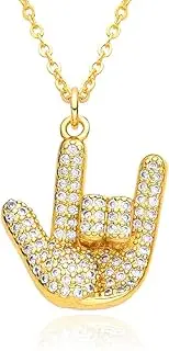[HSKRKOW] 1 Piece Hip Hop Gold Necklace, Gold Chain Costume, Gold Chain Men, 80s Accessories, Men's Accessories Necklace for, Carnival, Theme Party