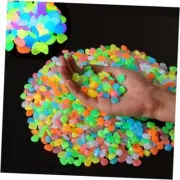 Glow in The Dark Stones 1000 Pcs Glow Pebbles Aquarium Rocks Rainbow Stones