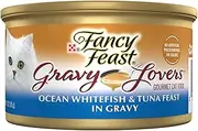 [Fancy Feast] Adult Seafood Gravy Lovers Whitefish and Tuna Wet Cat Food 24x85g