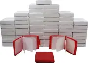 (60) Red 12 Disc Capacity Clamshell Translucent CD DVD Storage Case CDBR12RE