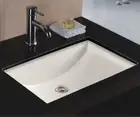 Wells Rectangular 22 x 16 Ceramic Undermount Bathroom Sink Vanity Bisque