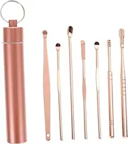 7 Pcs 1 Set Stainless Steel Ear Wax Removal Kit with Storage Tube Durable Ear Picks for Home Easy to Clean and