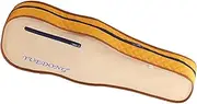 Hellery Violin Hard Case with Adjustable Straps for Secure Travel and Protection, dark yellow