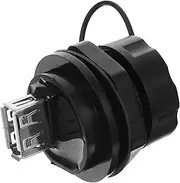 OSOLADY USB Panel Mount USB Pass Through Connector Coupler for Motorcycle and Yacht Data Transmission Easy Installation Mbps Speed Durable Design