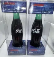 #18 #20 NASCAR Interstate Batteries Coca Cola Polar Bear 1:64 Car in Bottle's