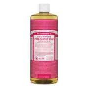 Dr Bronner Pure-Castile Soap Liquid Rose 946ml or bulk 3.78L Dr Bronner's