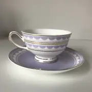 Davis & Waddell Lilac Cup And Saucer in Original Box