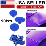 90pc Kit PDR Glue Pulling Tabs Paintless Dent Repair Hail Removal For Universal*